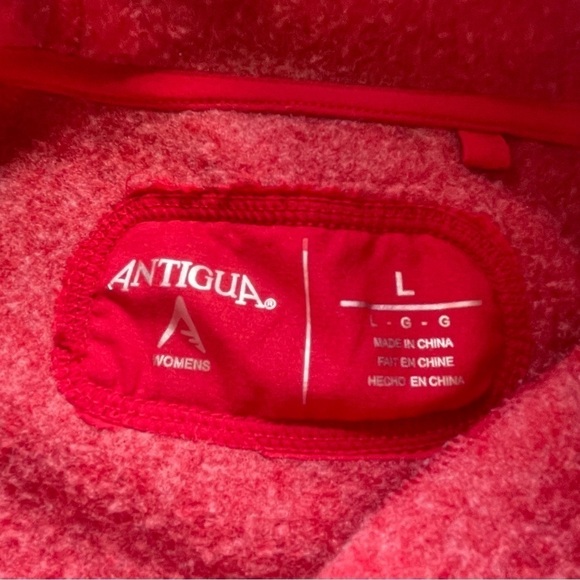 Detroit Pistons Red & White Zip Hoodie Sweatshirt – Size Large - Picture 7 of 9